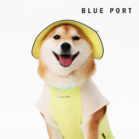 Blue Port 防曬遮陽漁夫帽,UPF50+ 寵物帽子夏季專用