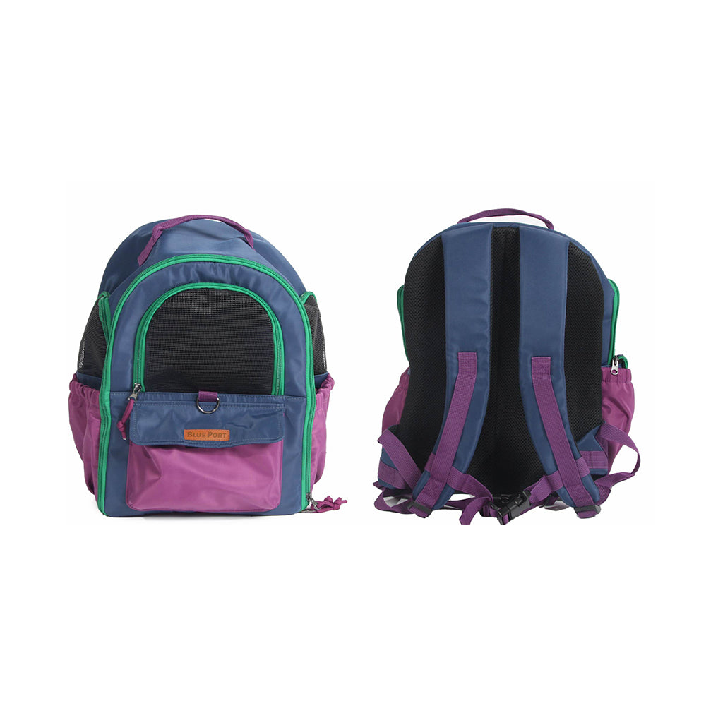 側邊進出口設計,方便寵物上下包與主人操作|Blue Port