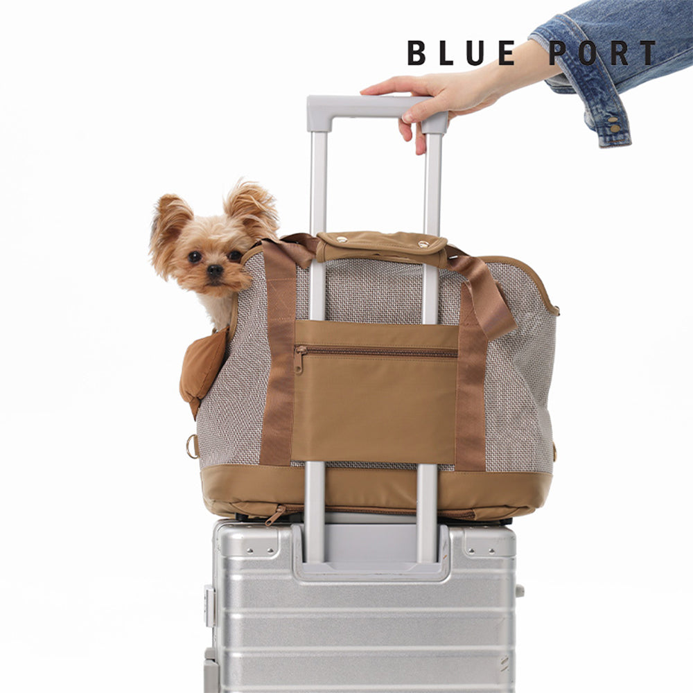 可掛小風扇與水壺的多功能寵物托特包|Blue Port