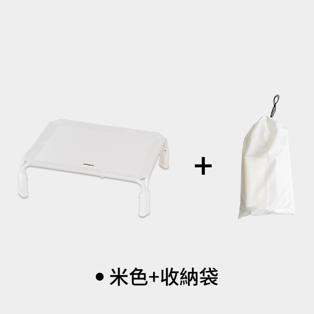 chichipaws 快拆寵物行軍床|免工具秒速組裝・19cm高架隔地防潮・高密度特斯林網布抗抓・碳鋼輕量支架