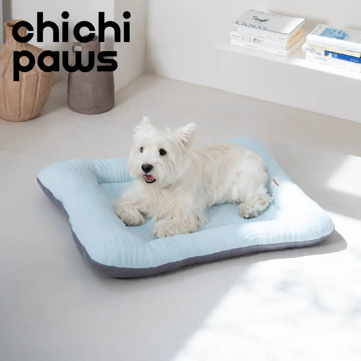 chichipaws 寵物冰絲涼感睡墊｜母嬰級A類面料 久睡不升溫 3D立體涼感 頸部護理枕
