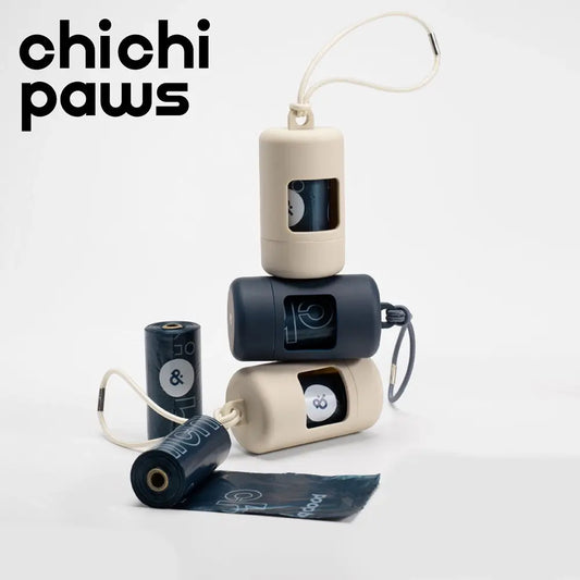 chichipaws 寵物撿便器｜掛繩式設計・ABS堅固材質・環保加厚降解袋・時尚遛狗配件