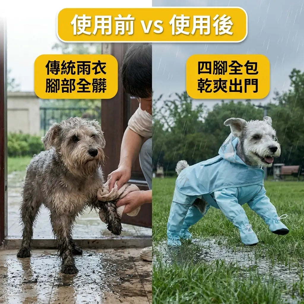Blue Port 四腳防髒雨衣