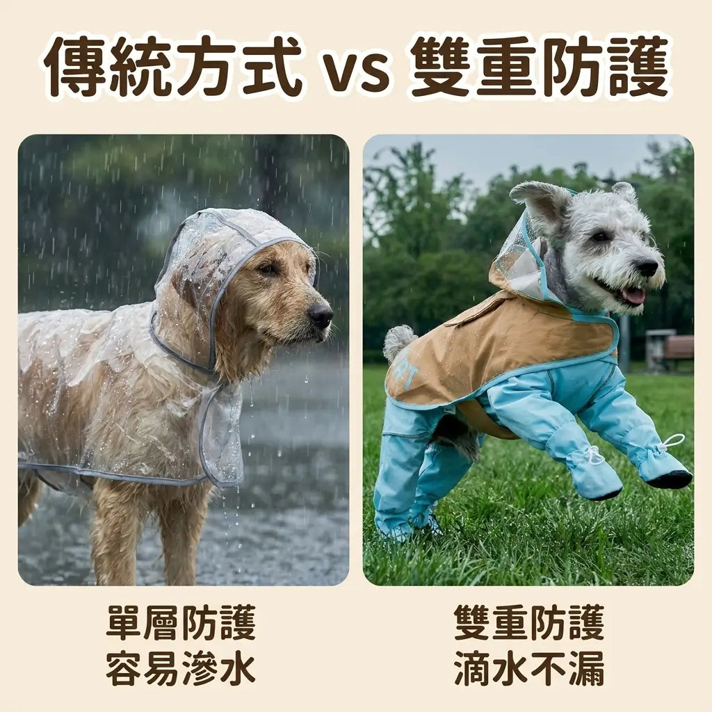 Blue Port 四腳防髒雨衣