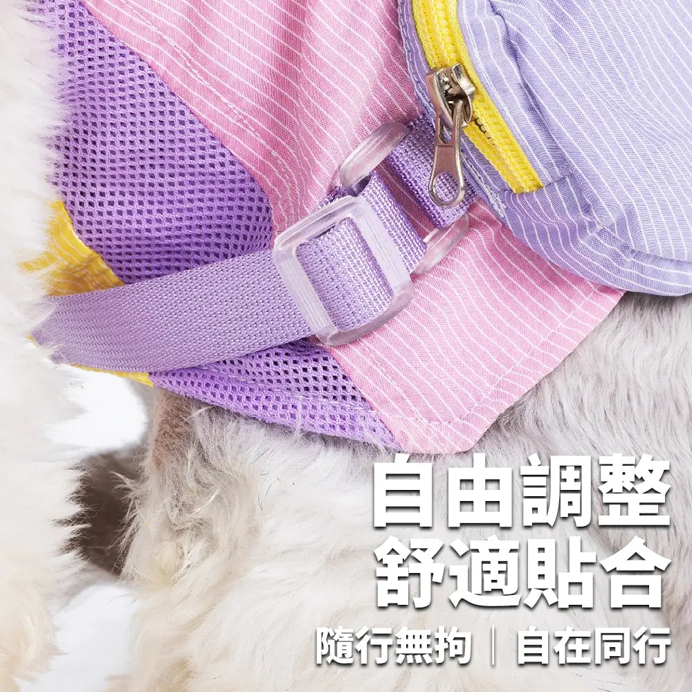 Blue Port 炫彩拼色工裝馬甲
