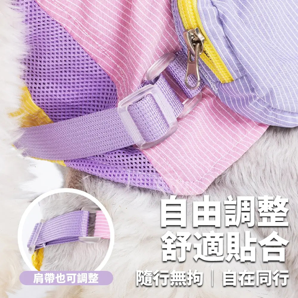 Blue Port 炫彩拼色工裝馬甲