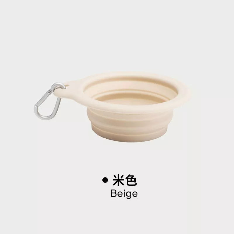 chichipaws 母嬰級寵物矽膠摺疊碗｜FDA認證・不含BPA・耐高溫200°C・極輕量登山扣