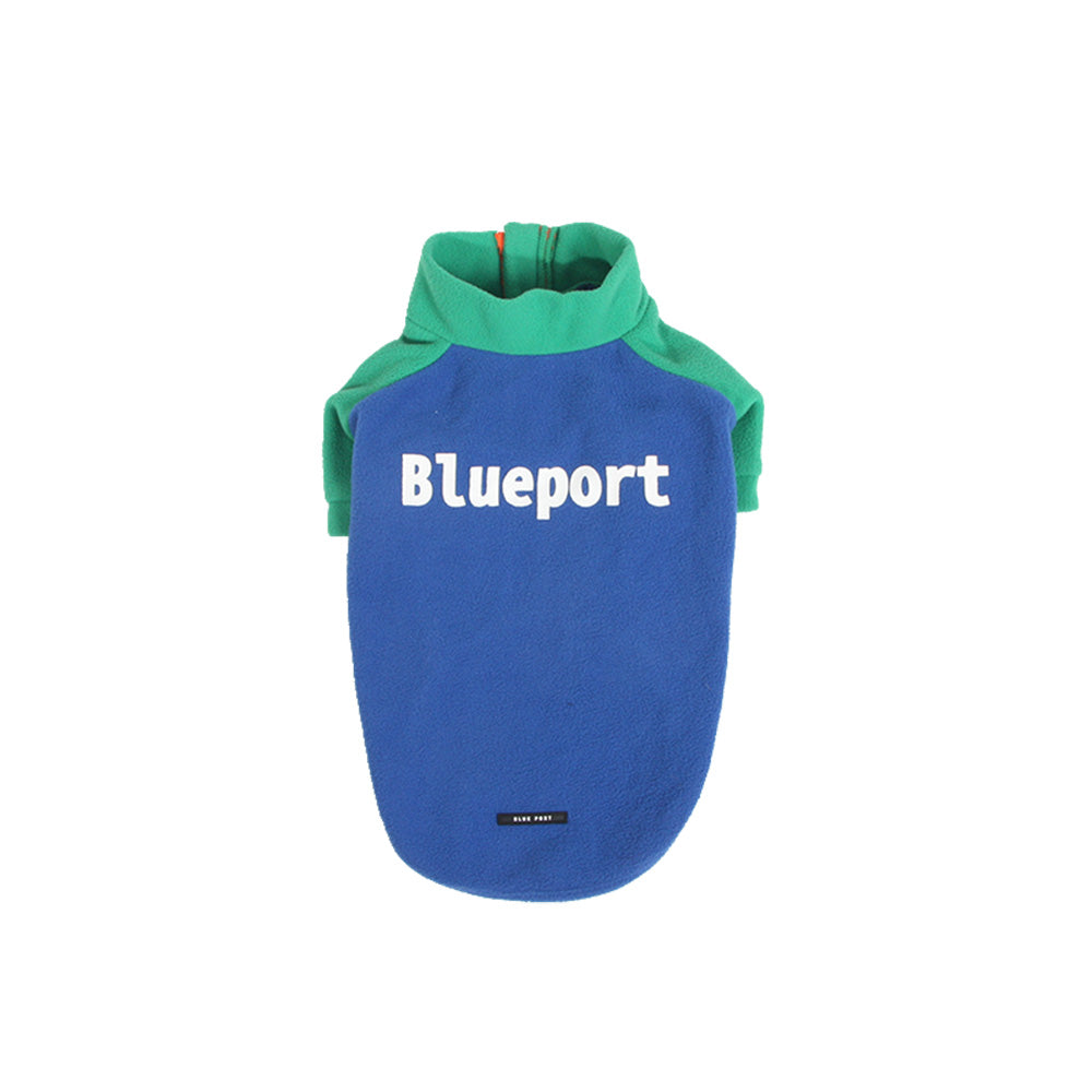 Blue Port 撞色插肩半開衫