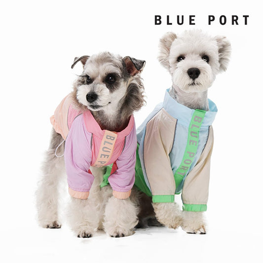 Blue Port 撞色防曬衣，寵物夏日必備時尚風衣