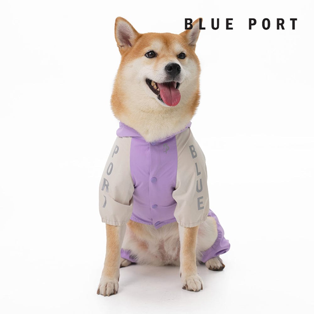 Blue Port 四腳雨衣，遛狗免脫穿更方便
