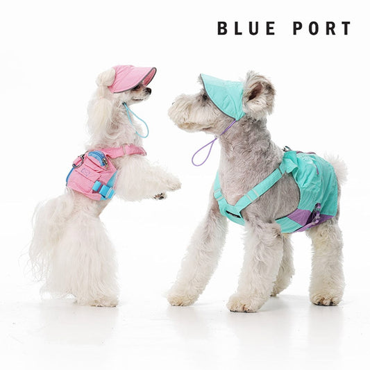 粉紅色 Blue Port 防曬工裝背心，輕薄透氣，適合春夏散步