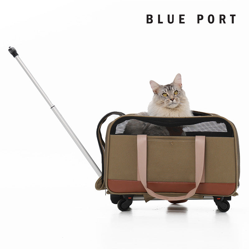 側開口設計，讓寵物自由進出推車｜Blue Port