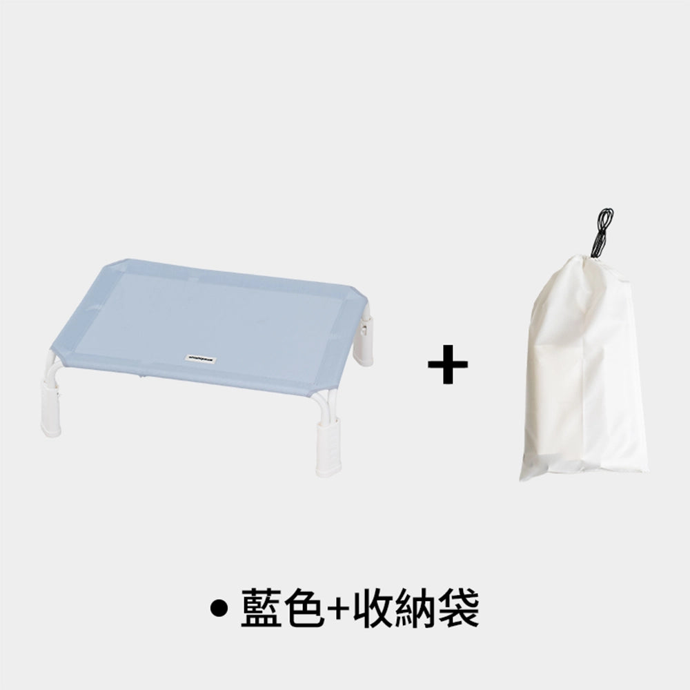 chichipaws 快拆寵物行軍床｜免工具秒速組裝・19cm高架隔地防潮・高密度特斯林網布抗抓・碳鋼輕量支架